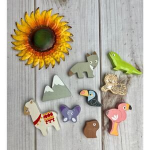 le‎ toy van andes wooden animals stacking toy